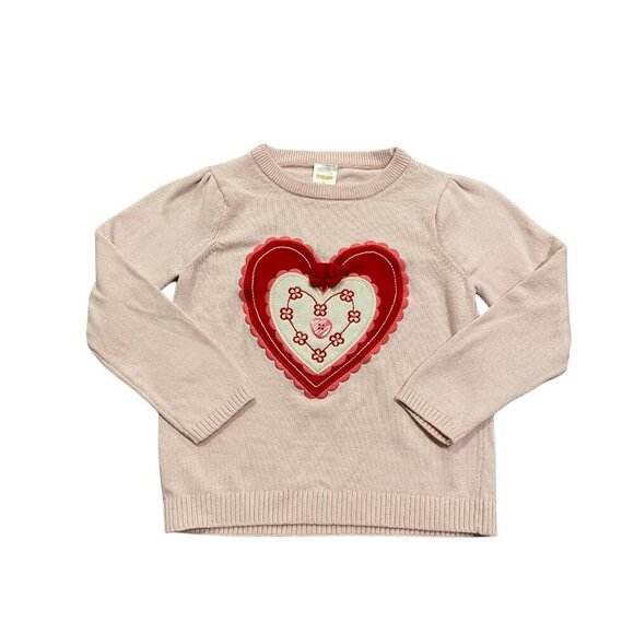 Gymboree Girl's Pink Heart Sweater - Size 6 - Like New! - Picture 1 of 1
